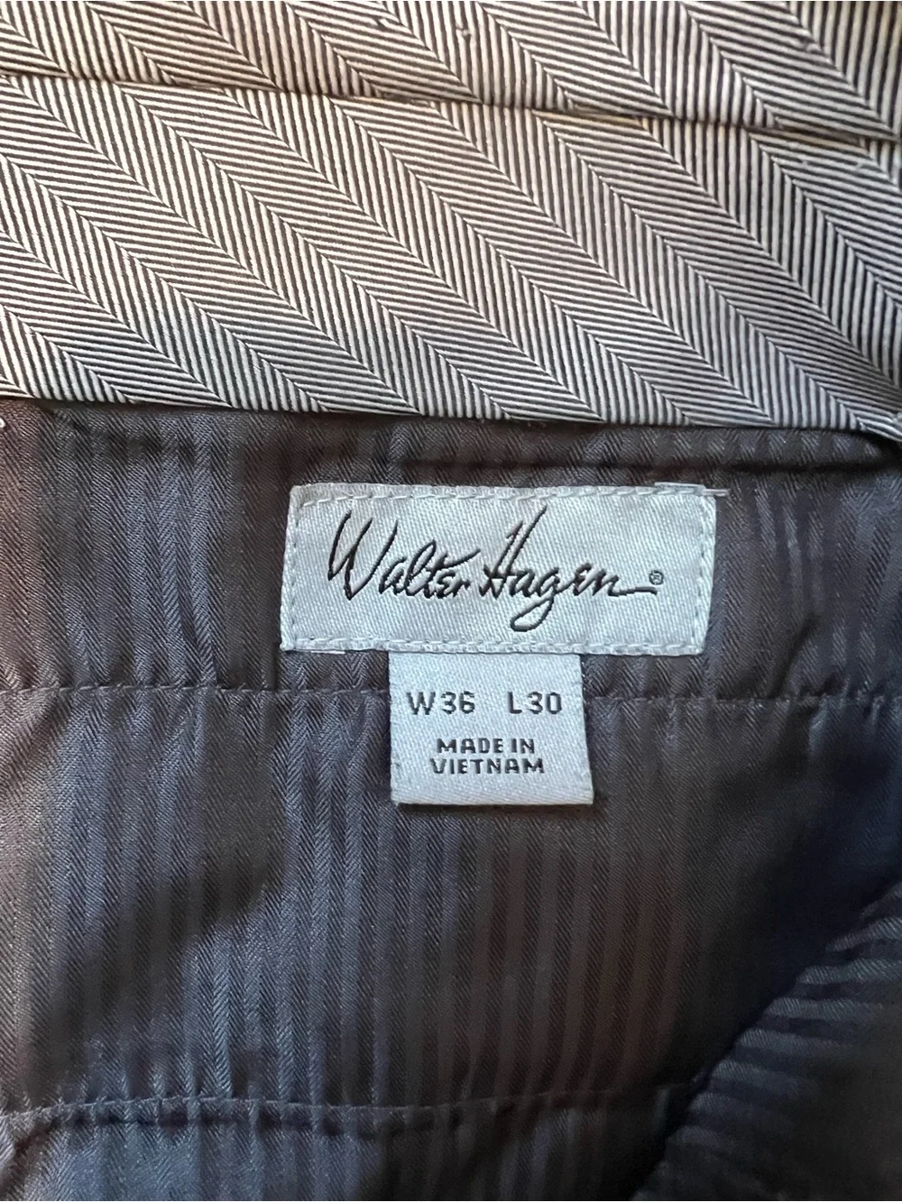 Walter Hagen Men's Size 36x30 Dark Slate Grey Flat Front Golf Pants - Picture 3 of 8